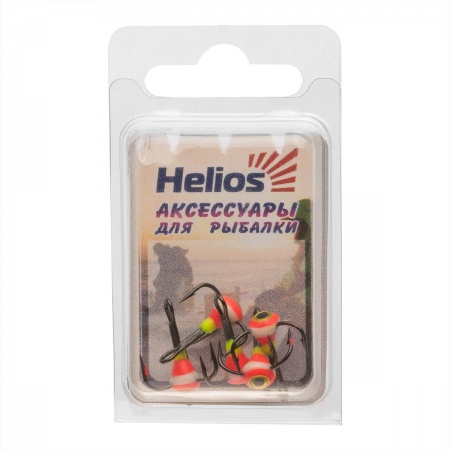 Тройник MUSTAD №12 3D глазок с эпоксидом 103P с фосфором (TRMS-12-E-103P) Helios