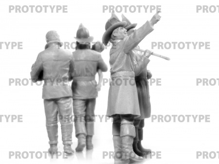 35622 Фигуры, Экипаж американской пожарной машины (1910-е г.) ICM