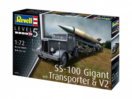03310RE Военная техника SS-100 Gigant + Transporter + V2 Revell