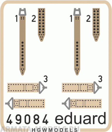 49084ED Комплект фототравления IJN seatbelts SUPERFABRIC