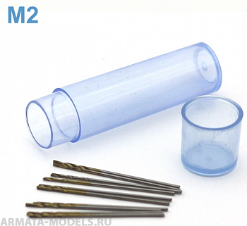 42564J Мини-сверло, HSS 6542 (M2), титановое покрытие, d 0,75 мм, 10 шт.