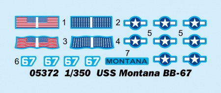 05372P Линейный корабль USS Montana BB-67 Trumpeter 05372P Линейный корабль USS Montana BB-67 Trumpeter