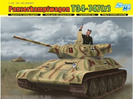 6449Д Танк Т-34-747(г) STZ MOD.1942 Dragon