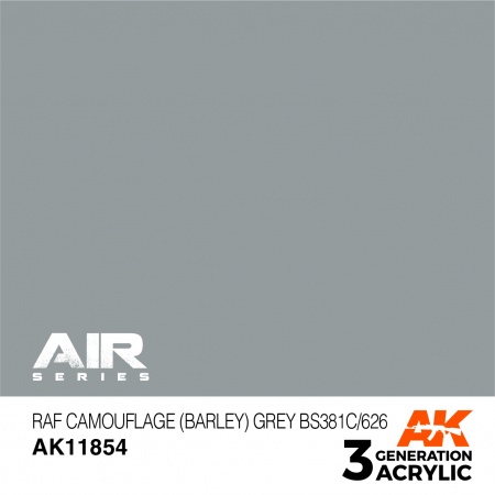 AK11854 Краска акриловая 3Gen RAF Camouflage (Barley) Grey BS381C/626