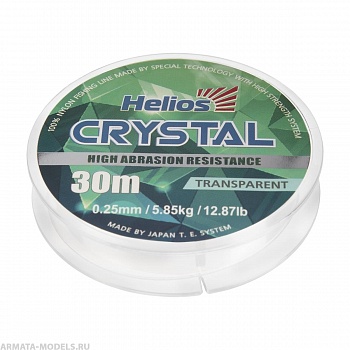 Леска CRYSTAL Nylon Transparent 0,25mm/30 (HS-CT 0,25/30) Helios