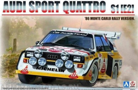 B24017 Audi Quattro S1 1985 Monte Carlo Rally Aoshima B24017 Audi Quattro S1 1985 Monte Carlo Rally Aoshima