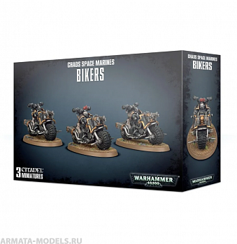 43-08GW Набор Космодесант Хаоса. Байкеры (Chaos Space Marines Bikers) 43-08GW Набор Космодесант Хаоса. Байкеры (Chaos Space Marines Bikers)