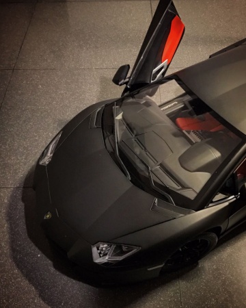 Lamborghini Aventador Nero Nemesis (Полуматовый черный)