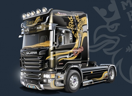 3883ИТ Грузовик Scania K730 Topline imp. Italeri