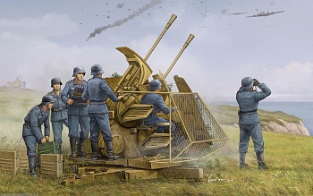 02347 Зенитное орудие  German 37mm Flak 43 Zwilling 
