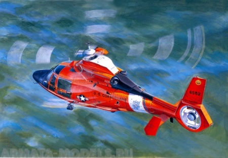 05107 Вертолет  US Coast Guard HH-65C Dolphin  Trumpeter