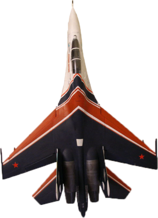 7277 Самолет Су-27УБ Русские витязи Звезда