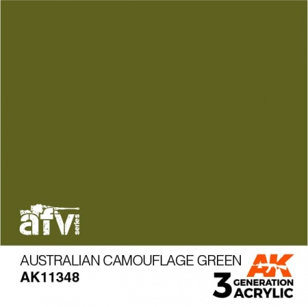 AK11348 Краска акриловая 3Gen Australian Camouflage Green
