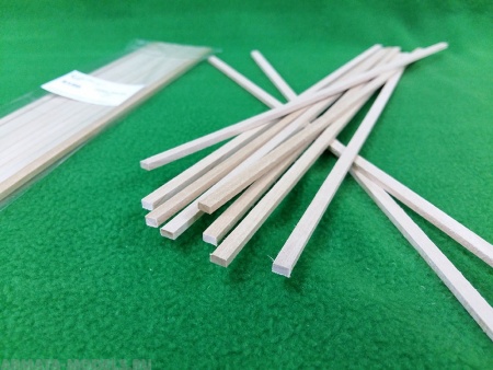 5150SV рейки 3х5 мм - длина 300 мм - липа - 10 шт