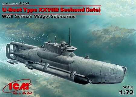 S.007 Тип XXVIIB “Seehund” (поздняя) Германская сверхмалая подводная лодка IIМВ ICM
