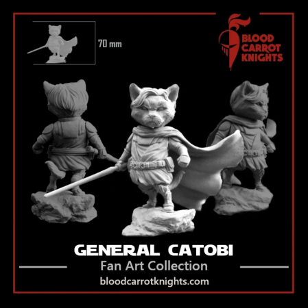 BCK-FC-012 Генерал Кэтоби | Коллекционная миниатюра 70 мм Blood Carrot Knights BCK-FC-012 Генерал Кэтоби | Коллекционная миниатюра 70 мм Blood Carrot Knights