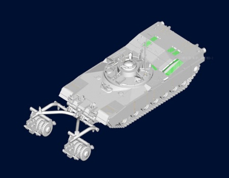 07280P M1 Panther II Mine clearing Tank Trumpeter