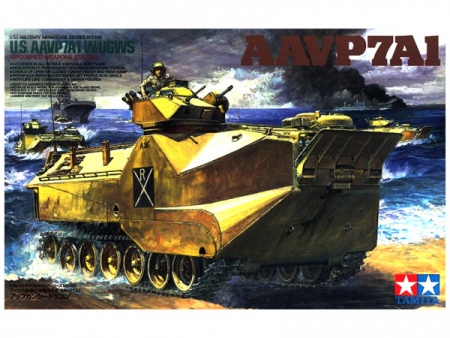 35159T Американский бронетранспортер морской пехоты U.S. Marine AAVP7A1 w/UGWS Tamiya