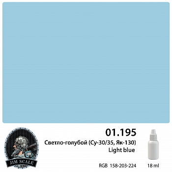 01.195JIM Светло-голубой light blue (Су-30/35, Як-130)
