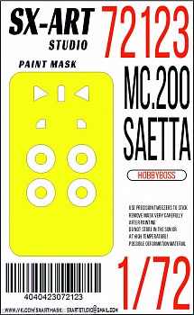 72123SX Окрасочная маска MC.200 Saetta (Hobbyboss)
