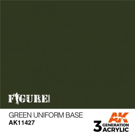 AK11427 Краска акриловая 3Gen Green Uniform Base