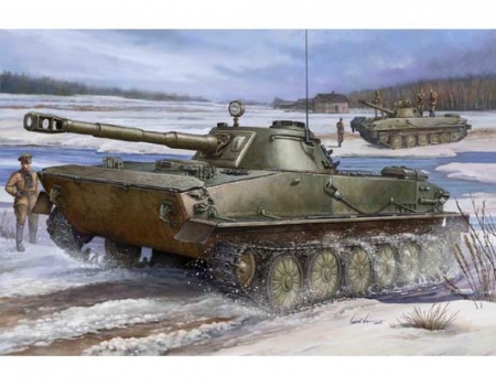 00380P Сборная модель Russian PT-76 Light Amphibious Tank Trumpeter