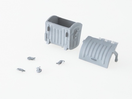 10017AVD Мусорный бак со сдвижной крышкой