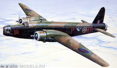 02823 Самолет Веллингтон Mk.III Trumpeter