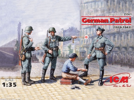 Набор фигурок 35561 Фигуры Германский патруль (1939-1942 г.) ICM Набор фигурок 35561 Фигуры Германский патруль (1939-1942 г.) ICM