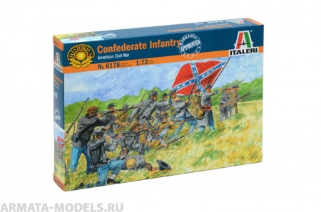 6178ИТ Солдатики Confederate Infantry Italeri
