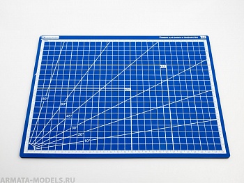 100107RK Коврик для резки стандарт синий А4, 3 слоя