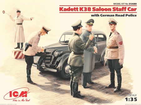 35480 Kadett K38 седан, с Германской дорожной полицией ICM 35480 Kadett K38 седан, с Германской дорожной полицией ICM