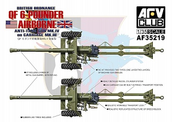 AF35219 1/35 Ordnance QF 6-pdr Anti-Tank Mk.IV on Carriage Mk.III