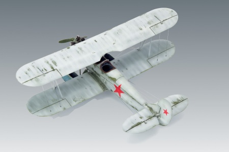 48253 Советский санитарный самолет По-2 с санитарными кассетами ICM