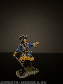 5264ТБ ВИМ, шведский офицер гренадерских рот со шпагой (Лейб-гвардия), Северная  война, 1/35