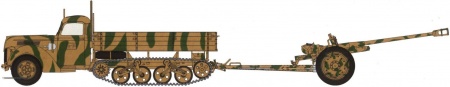 35803 V3000S/SS M Maultier с пушкой 7,62 см Pak 36 (r ) ICM 35803 V3000S/SS M Maultier с пушкой 7,62 см Pak 36 (r ) ICM