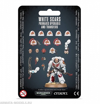 48-54GW Набор Белые Шрамы: Улучшения и декали для Примарисов (White Scars Primaris Upgrades & Transfers) 48-54GW Набор Белые Шрамы: Улучшения и декали для Примарисов (White Scars Primaris Upgrades & Transfers)