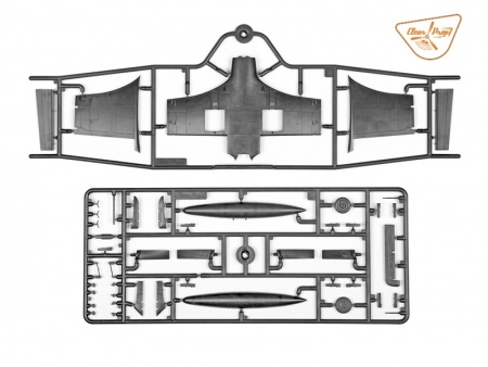 CP72005 XA2D-1 Douglas, Skyshark - CLEAR PROP Clear Prop