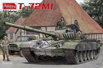 AH35A038 Советский танк Т-72М1 с полным интерьером AH35A038 Советский танк Т-72М1 с полным интерьером