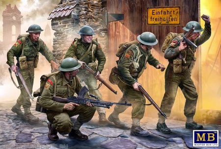 MB3585 Фигуры, Британская пехота. Западная Европа, 1944-1945 гг. Master Box (MB)