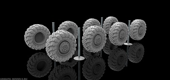 AM7306 Колеса для С-400 без нагрузки, 1/72 AM7306 Колеса для С-400 без нагрузки, 1/72