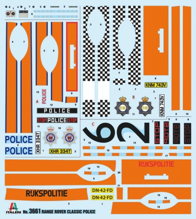 3661ИТ Автомобиль RANGE ROVER POLICE Italeri 3661ИТ Автомобиль RANGE ROVER POLICE Italeri