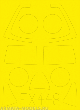 EX448ED  Окрасочная маска Whirlwind 1/48