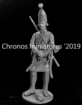 CHM-54186. Фрунтовой мастеровой гренадерских рот морских батальонов, Россия 1797-1802 гг. 54 мм. Материал - смола.