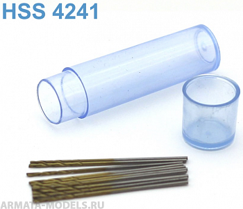 42265J Мини-сверло, диаметр   0,8 мм, HSS 4241, титановое покрытие, 10 шт./уп.