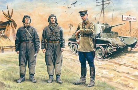 Набор фигурок 35181 Фигуры Советский танковый экипаж (1939-1942) ICM Набор фигурок 35181 Фигуры Советский танковый экипаж (1939-1942) ICM