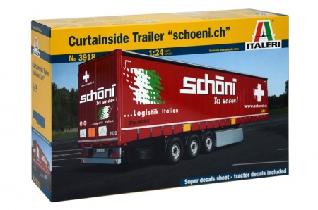 3918ИТ Прицеп  CURTAINSIDE TRAILER Italeri