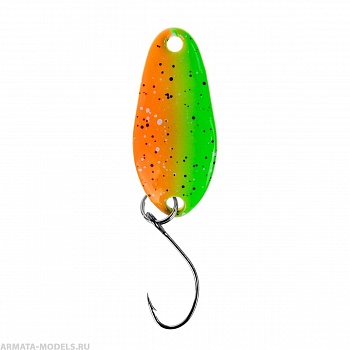 Микро приманка Beetle S 2гр цв. 220 Оранжевый+салатовый PREMIER( цена указана за упаковку, в количестве 5шт.)