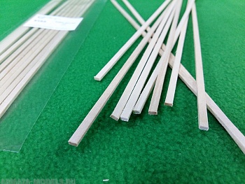 5153SV рейки 2х4 мм - длина 300 мм - липа - 10 шт