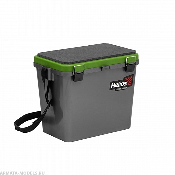 Ящик рыболовный зимний односекционный серый/салатовый (HS-IB-19-GG-1) Helios
